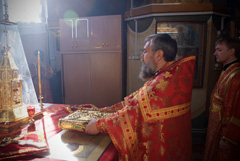 Архиерейское служение в Свято-Вознесенском храме. Увеличить изображение. Размер файла: 170,95 Kb [800X536]