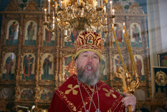 Архиерейское служение в Свято-Вознесенском храме. Увеличить изображение. Размер файла: 236,98 Kb [800X536]