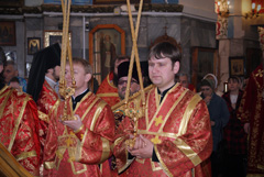 Архиерейское служение в Свято-Вознесенском храме. Увеличить изображение. Размер файла: 235,53 Kb [800X536]