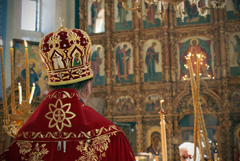 Архиерейское служение в Свято-Вознесенском храме. Увеличить изображение. Размер файла: 224,84 Kb [800X536]