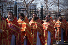 Архиерейское служение в Свято-Вознесенском храме. Увеличить изображение. Размер файла: 313,69 Kb [800X536]