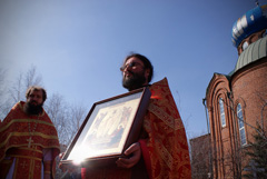 Архиерейское служение в Свято-Вознесенском храме. Увеличить изображение. Размер файла: 175,71 Kb [800X536]