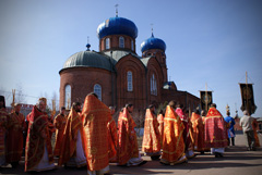 Архиерейское служение в Свято-Вознесенском храме. Увеличить изображение. Размер файла: 192,19 Kb [800X536]