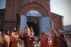 Архиерейское служение в Свято-Вознесенском храме. Увеличить изображение. Размер файла: 274,18 Kb [800X536]