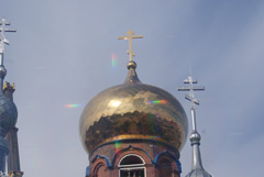 Установка новых куполов на Боровецкой церкви. Увеличить изображение. Размер файла: 107,23 Kb [800X536]