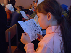 Спектакль театральной студии в Боровецком храме. Увеличить изображение. Размер файла: 175,24 Kb [800X600]