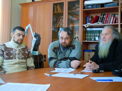 Собрание духовенства архиерейского подворья. Увеличить изображение. Размер файла: 197,88 Kb [800X600]