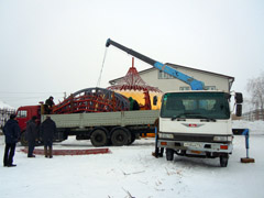 Новые купола Боровецкой церкви. Увеличить изображение. Размер файла: 131,08 Kb [800X600]