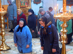 Литургия Преждеосвященных Даров в Боровецком храме. Увеличить изображение. Размер файла: 196,72 Kb [800X600]