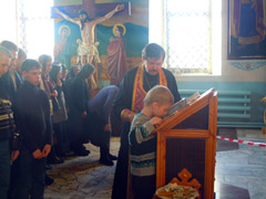 Чин выноса креста в Боровецком храме. Увеличить изображение. Размер файла: 144,12 Kb [800X600]