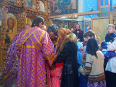 Причастие детей воскресной школы. Увеличить изображение. Размер файла: 223,88 Kb [800X600]