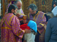 Причастие детей воскресной школы. Увеличить изображение. Размер файла: 206,56 Kb [800X600]