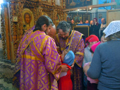 Причастие детей воскресной школы. Увеличить изображение. Размер файла: 221,14 Kb [800X600]