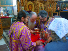 Причастие детей воскресной школы. Увеличить изображение. Размер файла: 225,44 Kb [800X600]