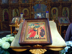 Празднование Благовещения Пресвятой Богородицы в архиерейском подворье. Увеличить изображение. Размер файла: 208,65 Kb [800X600]