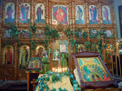 Богослужение в праздник Пятидесятницы. Увеличить изображение. Размер айла: 350,78 Kb [800X600]