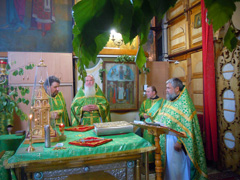 Богослужение в праздник Пятидесятницы. Увеличить изображение. Размер айла: 268,96 Kb [800X600]