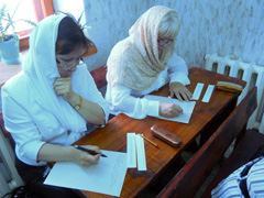 Выпускной экзамен в Школе катехизаторов.Увеличить изображение. Размер файла: 221,4 Kb [800X600]