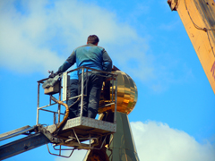 Работы по реконструкции куполов Боровецкой церкви. Увеличить изображение. Размер файла: 173,69 Kb [800X600]