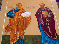 Праздничные мероприятия в день Петра и Павла прошли в соборе. Увеличить изображение. Размер файла: 518,87 Kb [800X600]