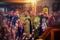 Богослужения Вербного воскресенья. Увеличить изображение. Размер файла: 113,52 Kb [800X536]