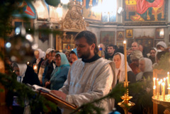 Рождественское ночное богослужение. Увеличить изображение. Размер файла: 138,88 Kb [800X536]