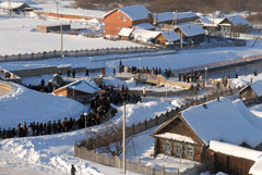 Боровецкий родник в день праздника Крещения Господня. Увеличить изображение. Размер файла: 165,9 Kb [800X536]