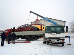 Новые купола Боровецкой церкви. Увеличить изображение. Размер файла: 135,35 Kb [800X600]