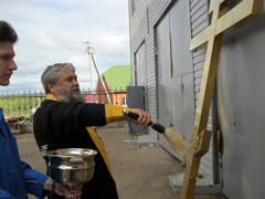 Работы по реконструкции куполов Боровецкой церкви. Увеличить изображение. Размер файла: 173,14 Kb [800X600]