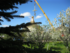 Работы по реконструкции куполов Боровецкой церкви. Увеличить изображение. Размер файла: 304,01 Kb [800X600]