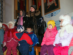 Дети детского сада посетили храм. Увеличить изображение. Размер файла: 471,95 Kb [800X600]