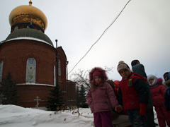 Дети детского сада посетили храм. Увеличить изображение. Размер файла: 367,27 Kb [800X600]