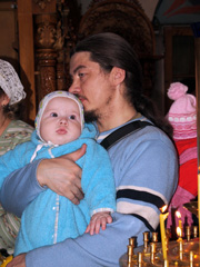 Причастие детей воскресной школы. Увеличить изображение. Размер файла:493,63 Kb [600X800]