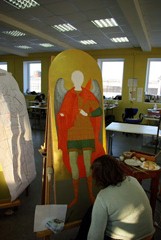 Иконы для нового иконостаса. Увеличить изображение. Размер файла: 130,32 Kb [402X600]