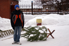 Установка Рождественского вертепа. Увеличить изображение. Размер файла: 443,68 Kb [800X536]