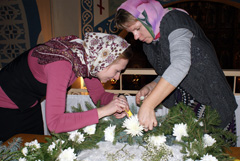 Украшение храма к празднику Рождества Христова. Увеличить изображение. Размер файла: 523,97 Kb [800X536]