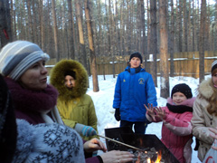 Поход на лыжную базу. Увеличить изображение. Размер файла: 486,92 Kb [800X600]