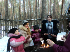 Поход на лыжную базу. Увеличить изображение. Размер файла: 552,13 Kb [800X600]