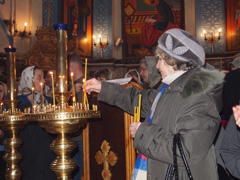 Новогодний молебен в Свято-Вознесенском храме. Увеличить изображение. Размер файла: 454,34 Kb [800X600]