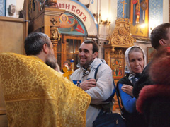 Новогодний молебен в Свято-Вознесенском храме. Увеличить изображение. Размер файла: 494,83 Kb [800X600]