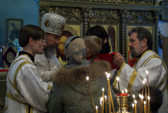 Божественная литургия в Елабужском Казнско-Богородицком монастыре. Увеличить изображение. Размер файла: 1007,91 Kb [1200X803]