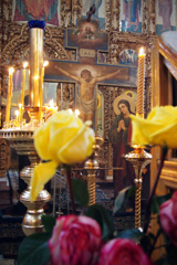 Богослужение Страстям Христовым в Свято-Вознесенском соборе. Увеличить изображение. Размер файла: 629,51 Kb [800X1200]