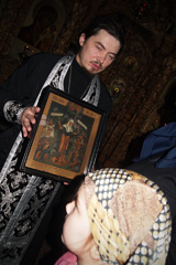 Чин прощения в Свято-Вознесенском Архиерейском подворье. Увеличить изображение. Размер файла: 539,41 Kb [800X1200]