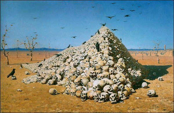 Василий Верещагин. Апофеоз войны. Размер изобраения: 518,27 Kb [1200X782]
